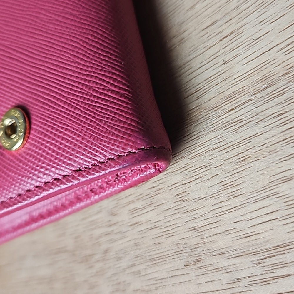 Prada Pink Leather Crossbody Bag Purse Chain Strap - Picture 15 of 17